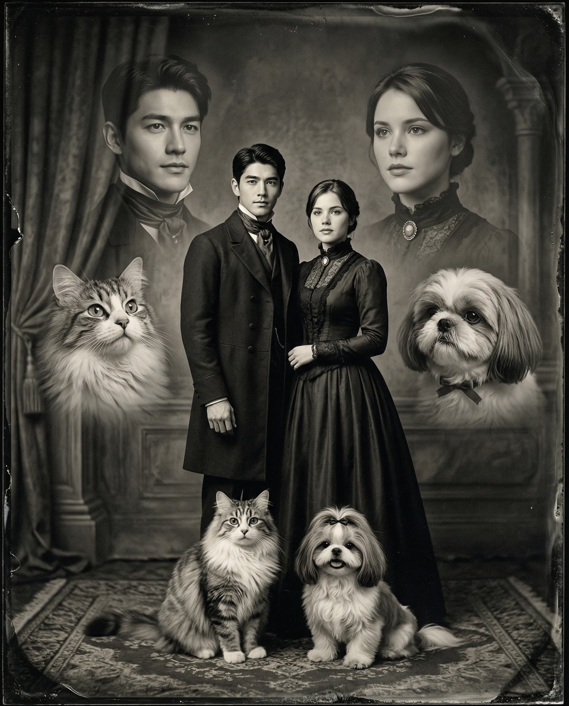 Retro portrait sample